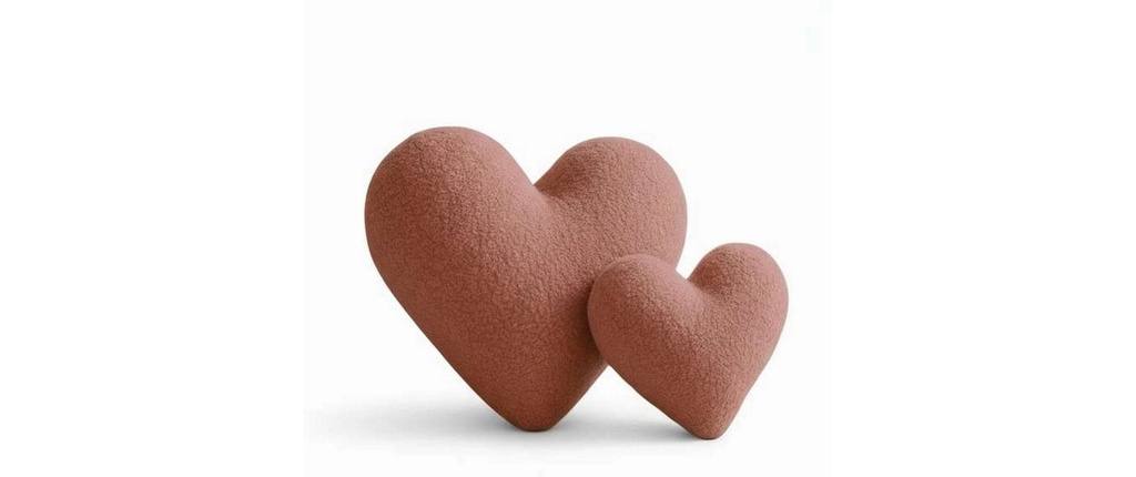 Conceptum Hypnose Coussin Cœur 38 x 33 cm, Rose