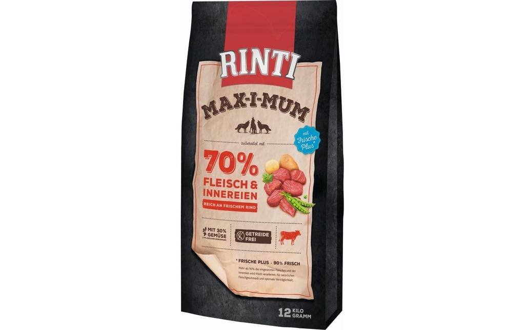 Rinti Alimentation sèche Bœuf Max-i-mum, 12 kg