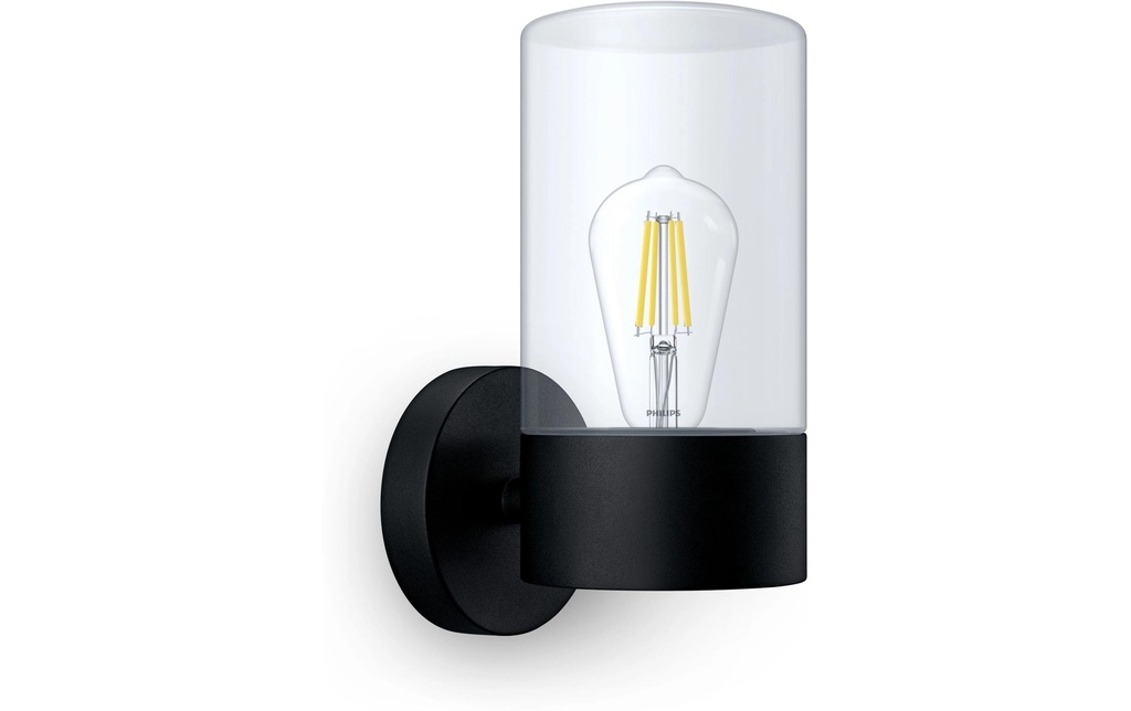 Philips Flareon applique ronde, max. 25W, excl. LM, noir