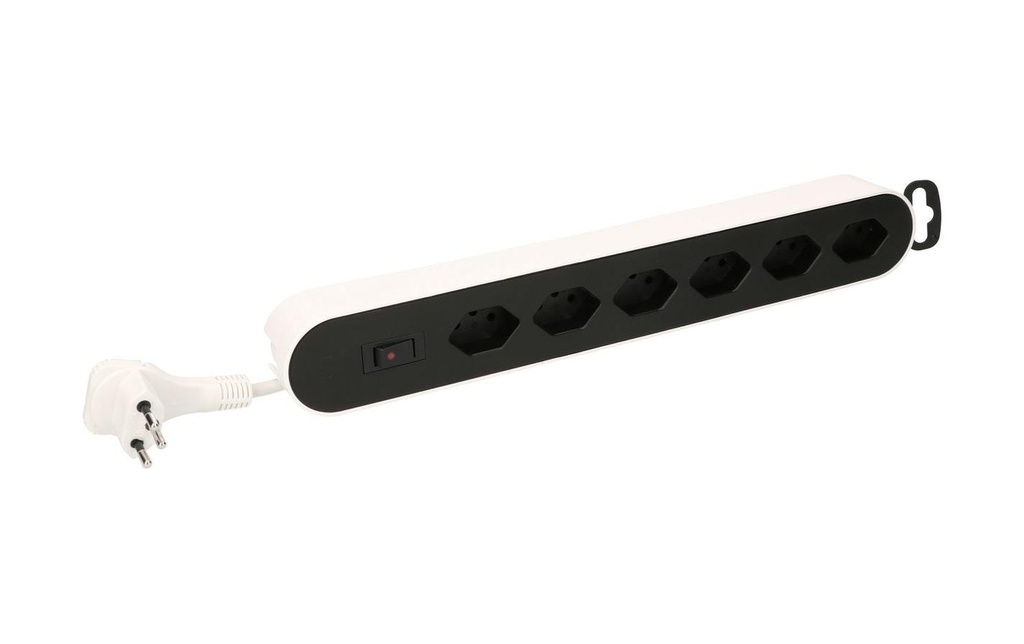Max Hauri Bloc multiprises Design Line 6x T13 blanc