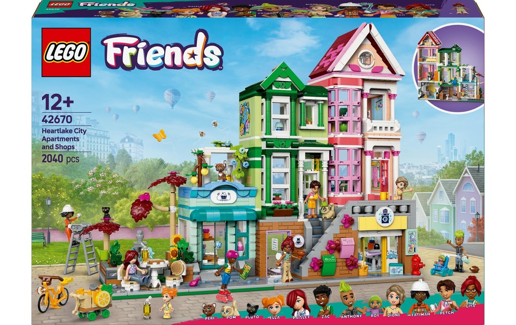 LEGO® Friends Rue résidentielle et commerçante 42670