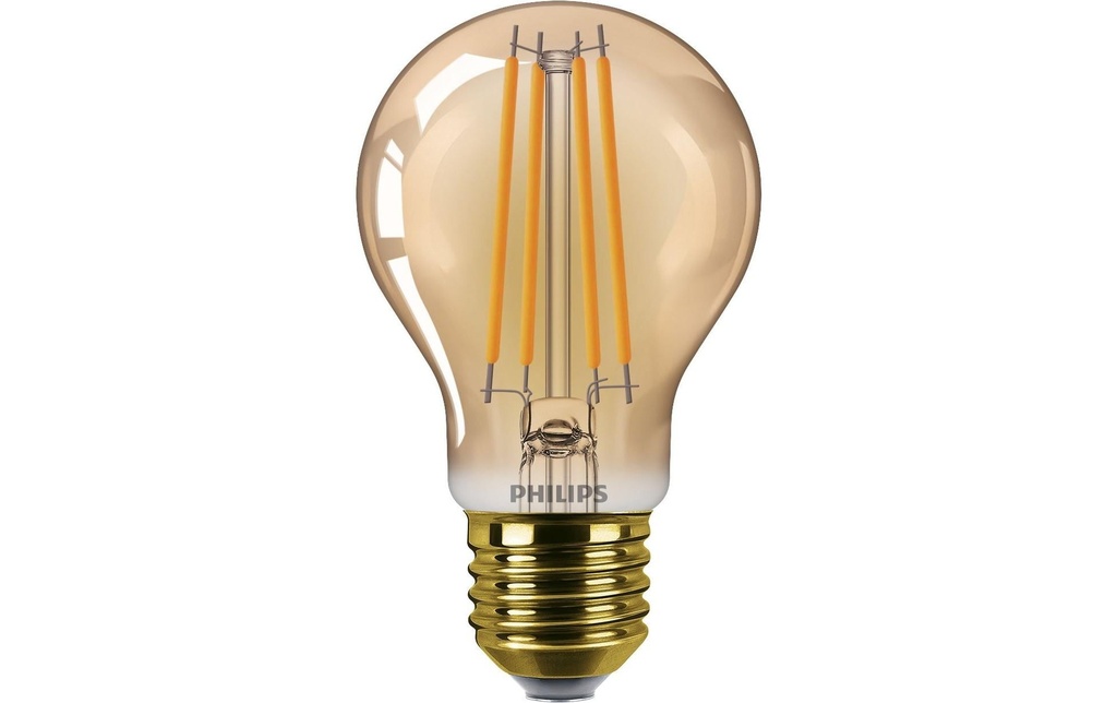 Philips Lampe LED Classic E27 blanc chaud, 40W Ambre