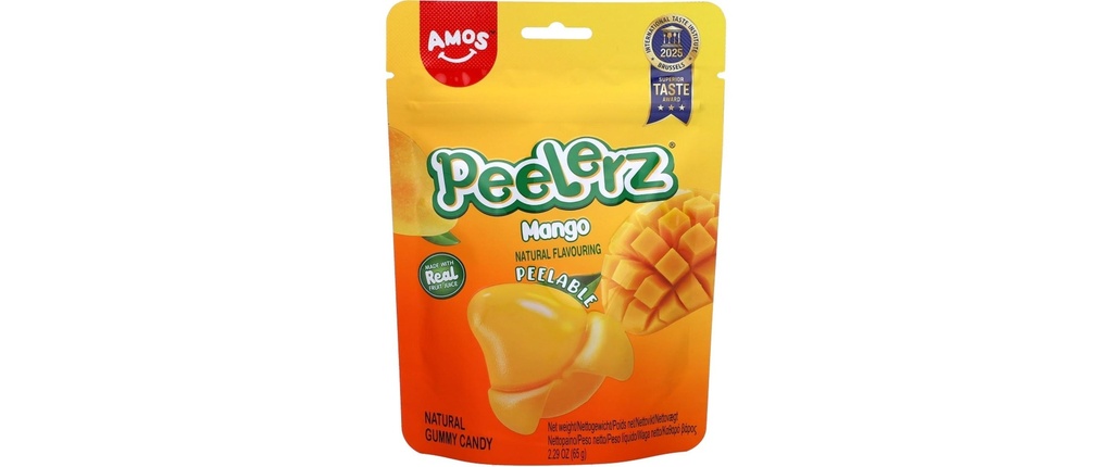 Amos Gomme de fruit Peelerz Mango 65 g