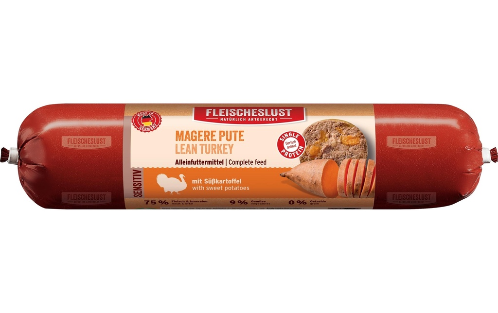 Fleischeslust Alimentation humide Sensitive Dinde, 400 g