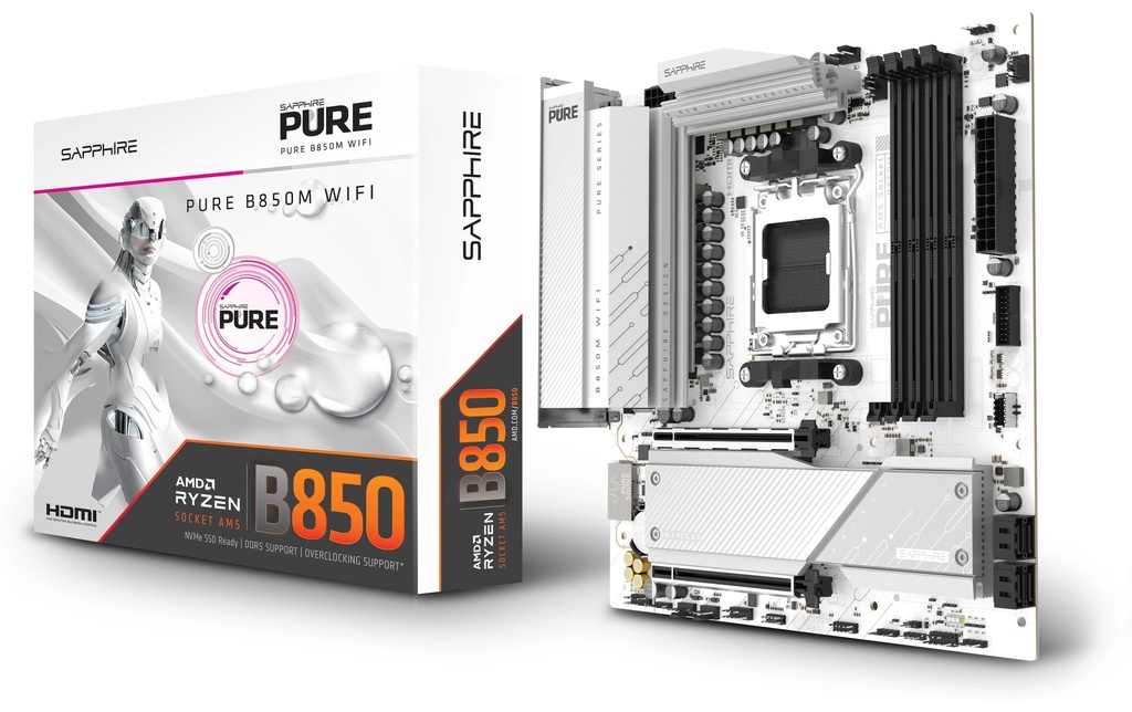 SAPPHIRE Carte mère PURE B850M WIFI