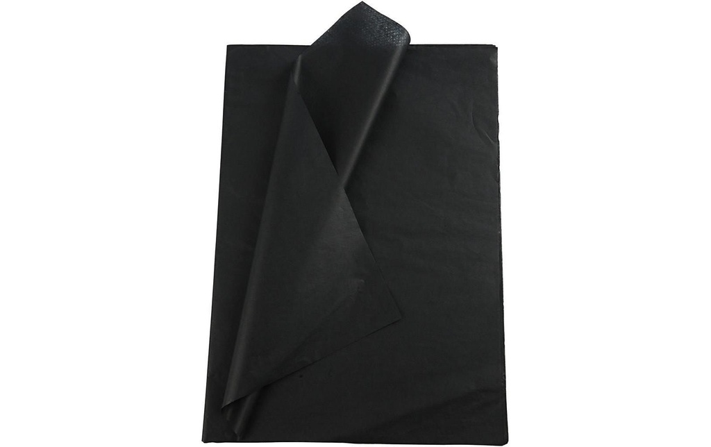 Creativ Company Papier de soie 50 x 70 cm, 25 feuilles, Noir