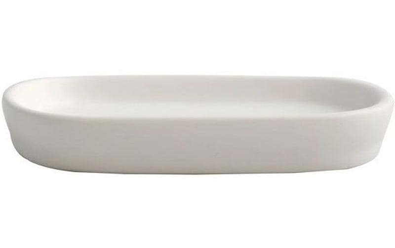 MSV Porte-savon Maonie 9 x 13.9 x 2.4 cm, Blanc mat