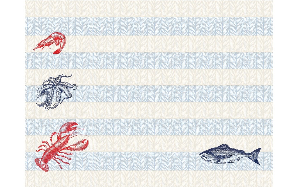 Duni Set de table Sea Delights 30 cm x 40 cm,