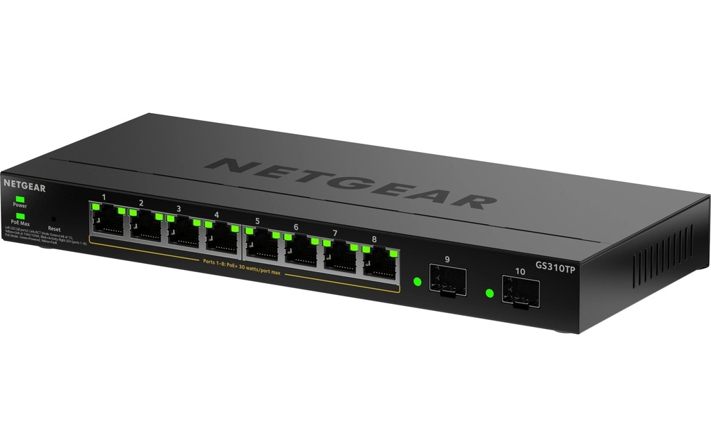 Netgear PoE+ Switch GS310TPV2 8 ports