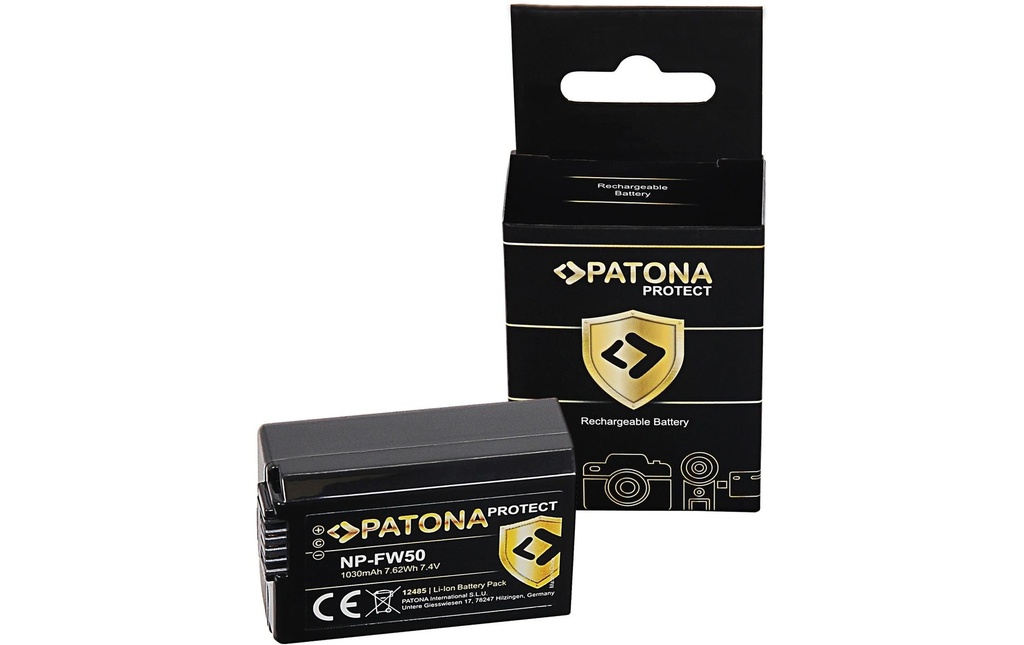 Patona Batterie PROTECT pour Sony NP-FW50