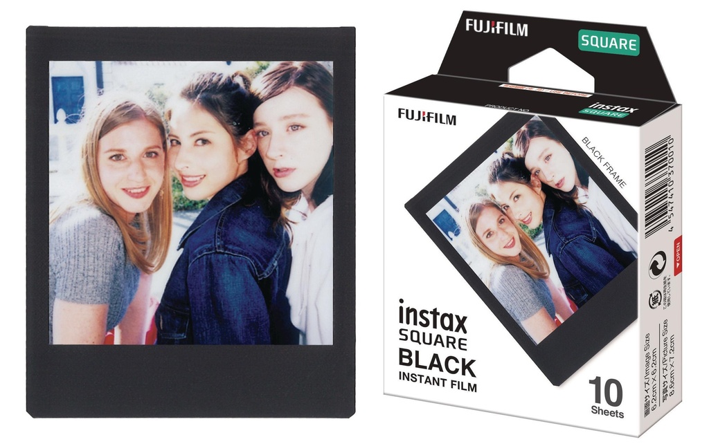 Fujifilm Instax Square 10 feuilles, noir