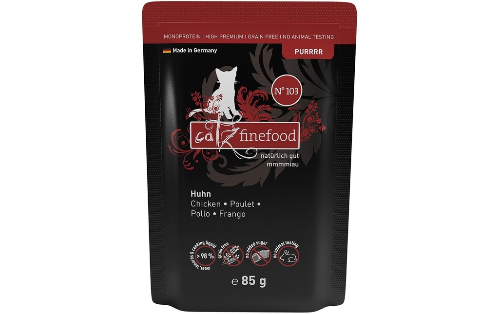 catz finefood Alimentation humide Purrrr No.103 Poulet, 85 g