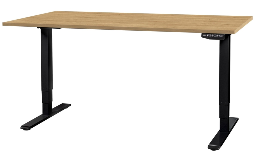 Contini Table haute 1.8 x 0.8 m, chêne / Noir