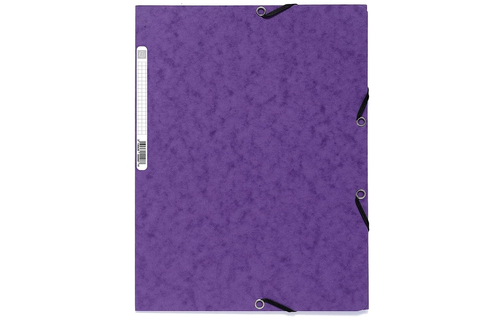 Exacompta Portfolio à ruban élastique A4 Violet, 250 feuilles