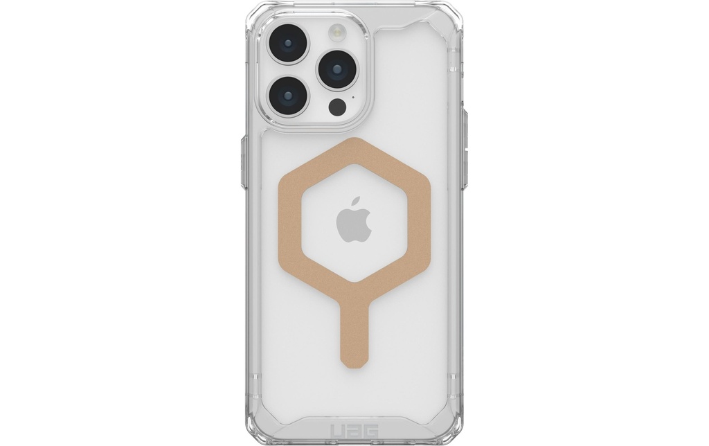 UAG Coque arrière Plyo MagSafe Apple iPhone 15 Pro Max Ice/Gold