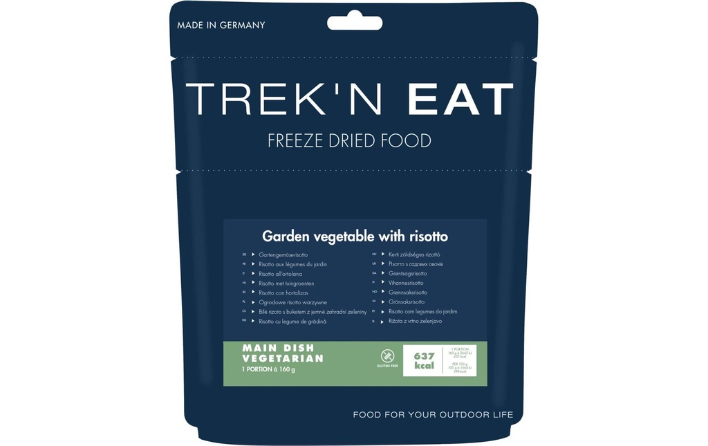 Trek 'N Eat Plat principal Risotto aux légumes de jardin