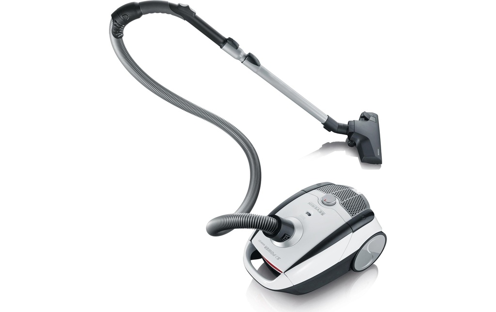 Severin Aspirateur traîneau BC 7035 S'POWER snowlight Gris/Blanc