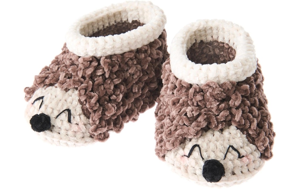 Rico Design Kit de crochet Ricorumi Chaussons bébé, hérisson