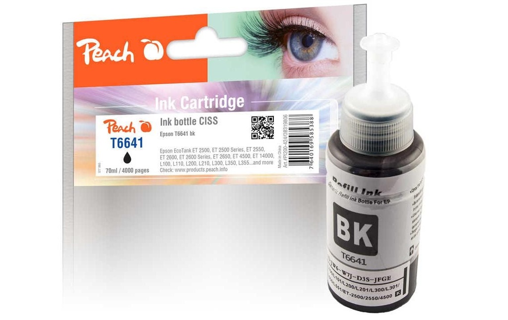 Peach Encre Epson T6641 noir
