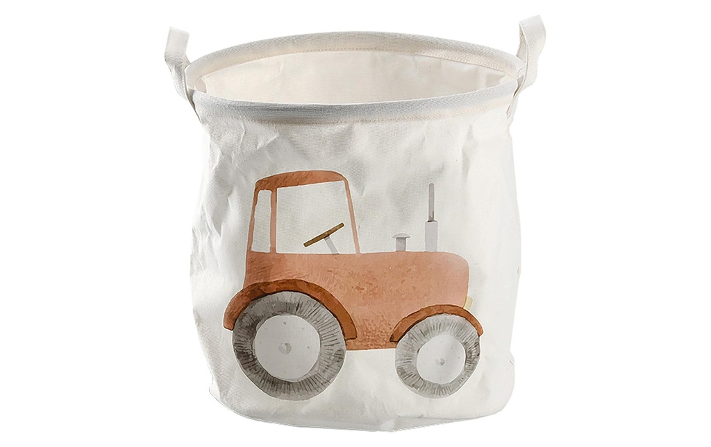 Zeller Present Panier à jouets Tracteur agricole 30 x 30 cm