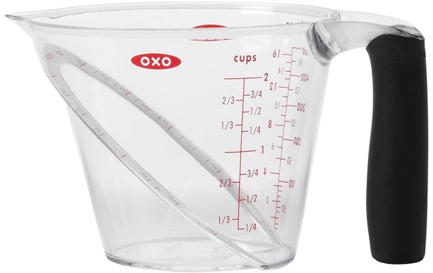 Oxo Good Grips Verre mesureur 2.5 dl, Transparent/Noir