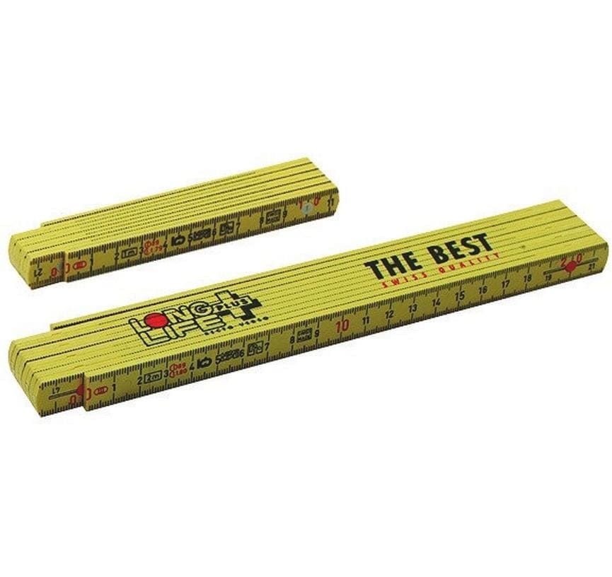 Diverse Mètre de poche 1 m Jaune