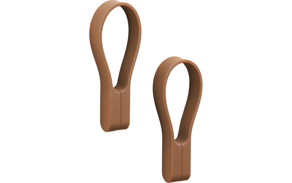 Zone Denmark Porte-serviette Boucle avec aimant 2 pièces, Terracotta