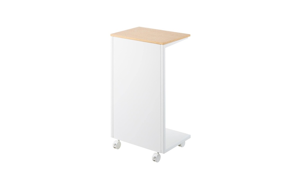 Yamazaki Table d'appoint Tour 31 x 22 x 55 cm, blanc
