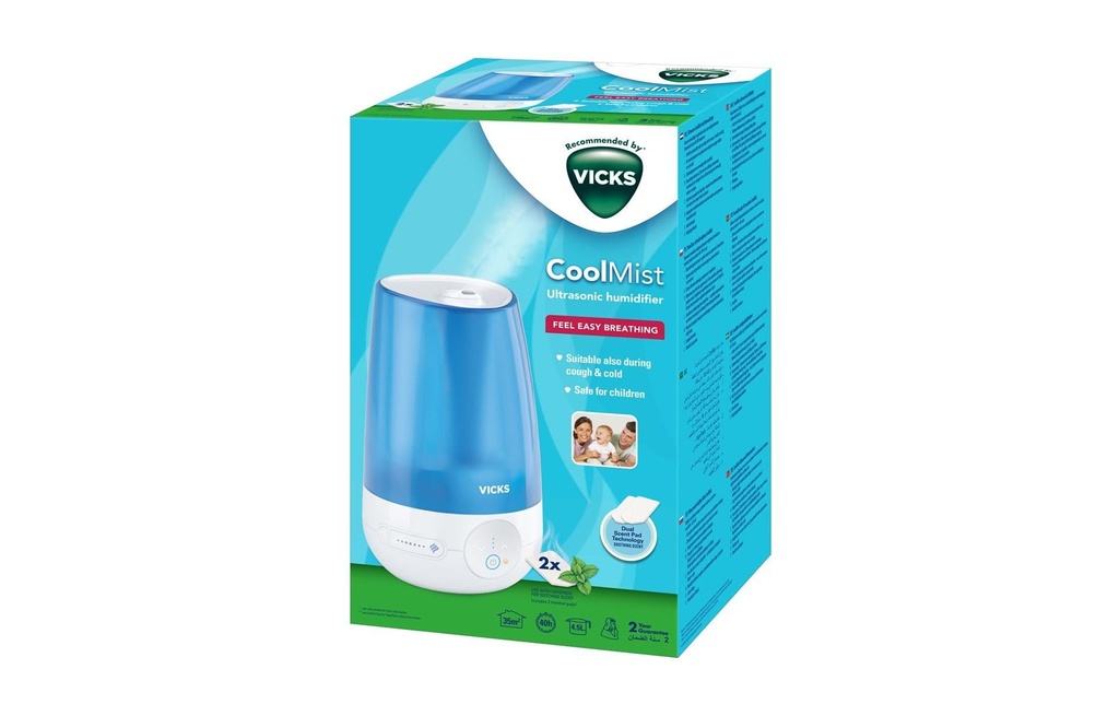 Vicks Mini humidificateur d'air froid à ultrasons, VUL565E