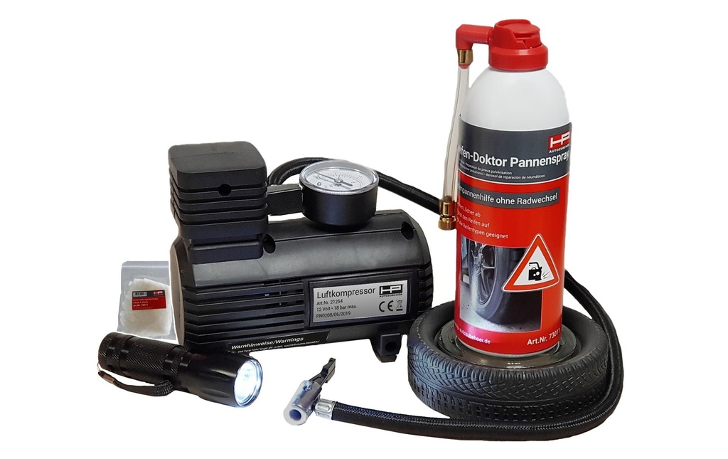 HP Autozubehör Kits de crevaison 4 parties