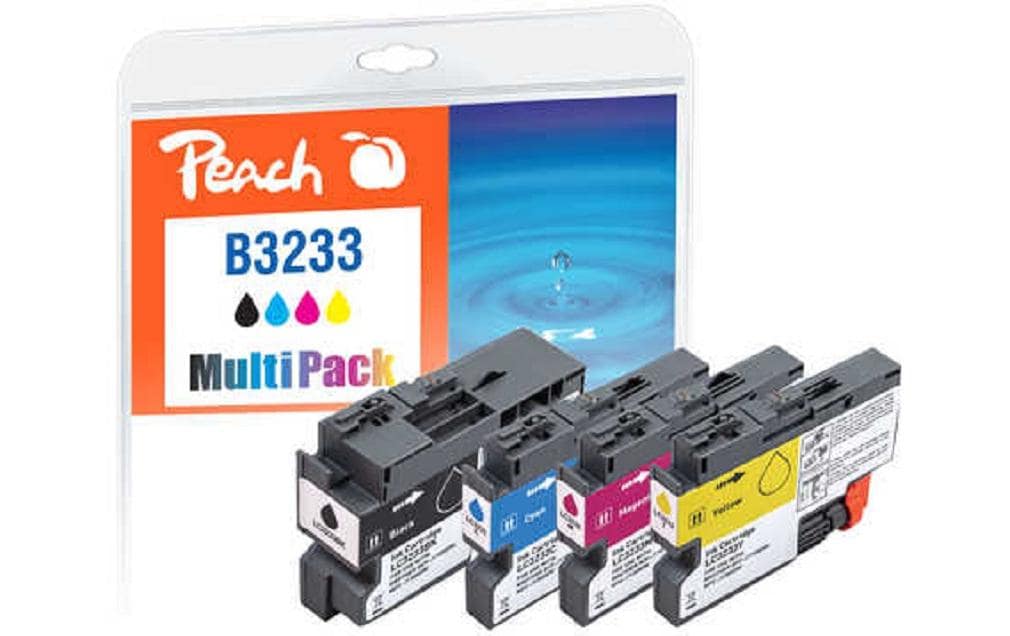 Peach Encre Brother LC-3233 BK, C, M, Y