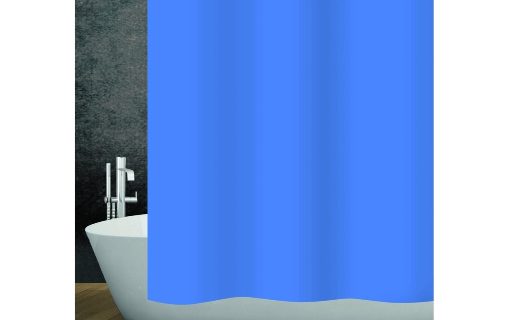 diaqua® Rideau de douche Basic 240 x 180 cm, Bleu