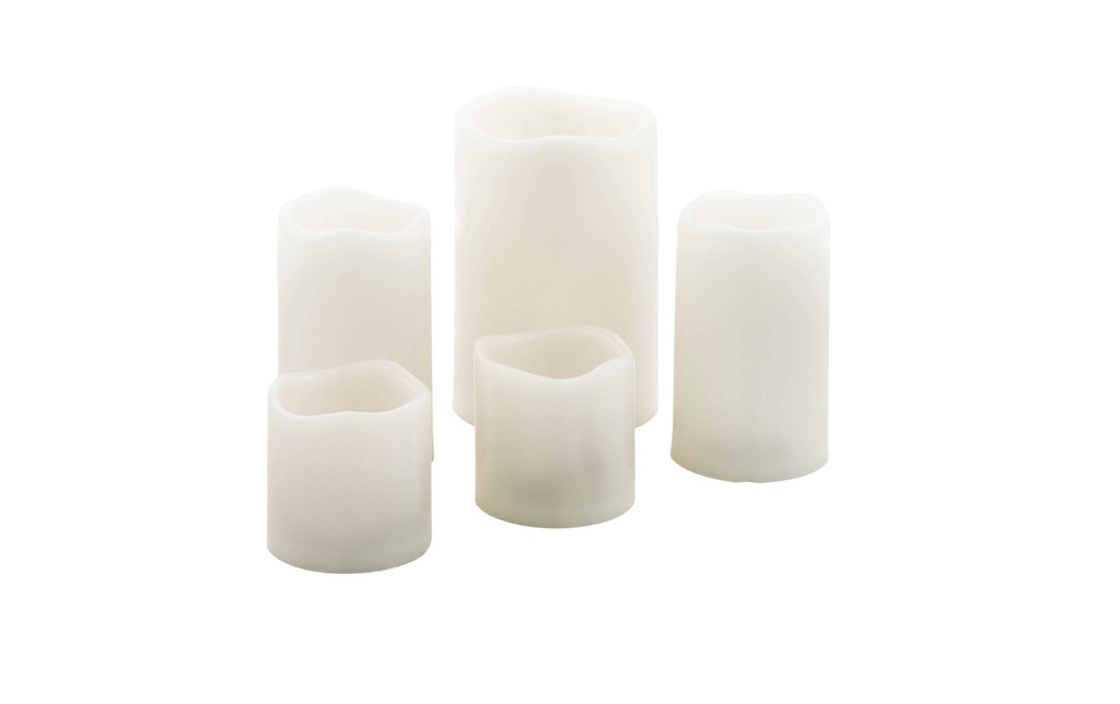 EGLO Leuchten Set de bougies LED SOLAR 5 pièces, Beige