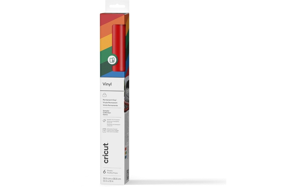 Cricut Film de vinyle Set Premium Permanent, 30.5 x 30.5 cm