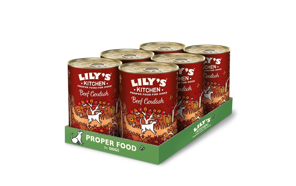 Lily's Kitchen Alimentation humide Goulache de boeuf, 6 x 400g