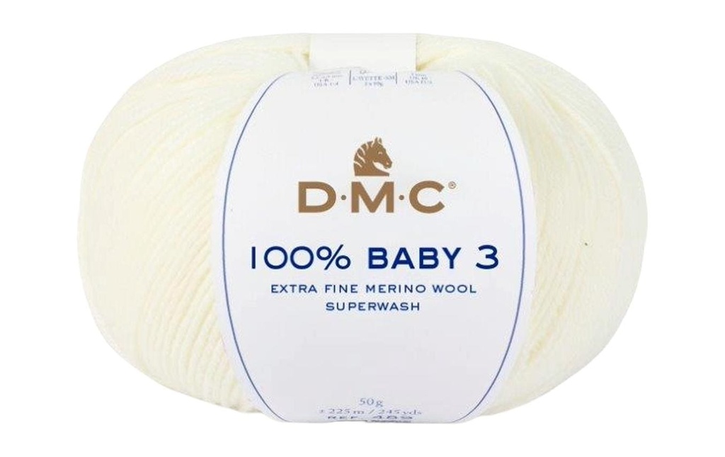 DMC Laine 100% bébé 3 Blanc