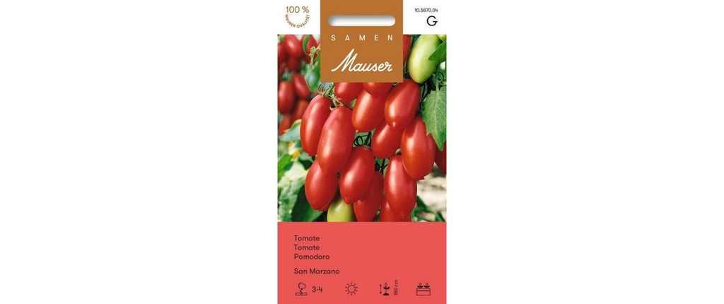 Samen Mauser Semence Ancienne variété tomate San Marzano F1