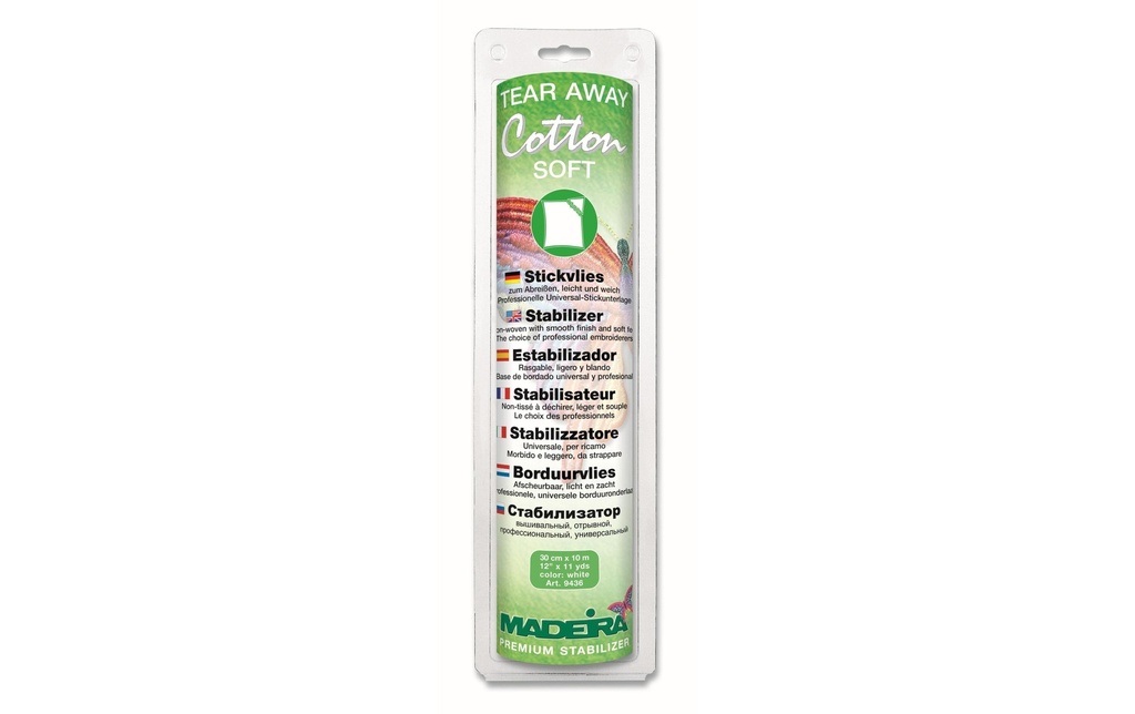 Madeira Non-tissé à broder Tear Aways Cotton Soft 1 Pièce/s