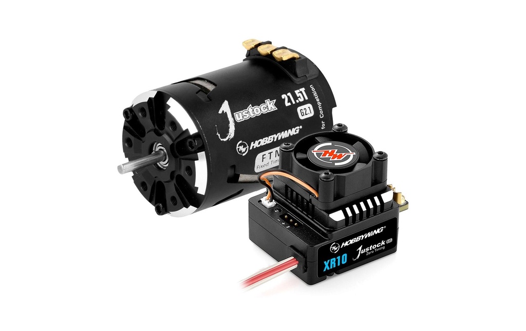 Hobbywing Kits d’entraînement sans brosse Xerun Justock Combo G3S 21.5T, 1:10