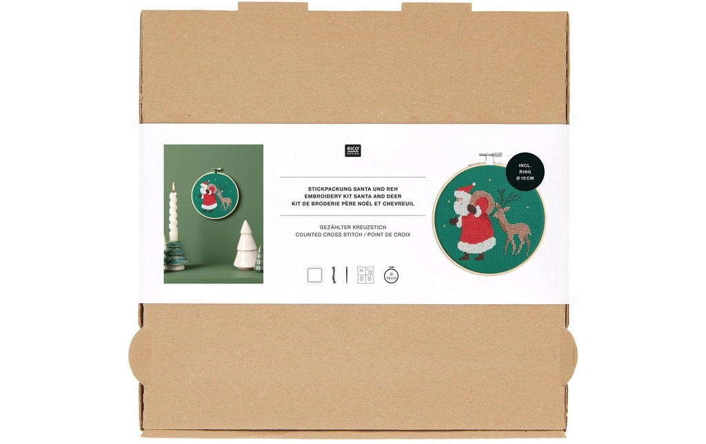 Rico Design Kits de bricolage Kit de broderie 15 cm