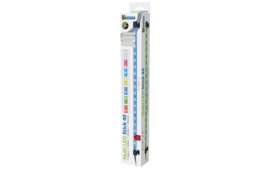 SuperFish Lampe d'aquarium Multi Led Stick, 40 cm, 4 W