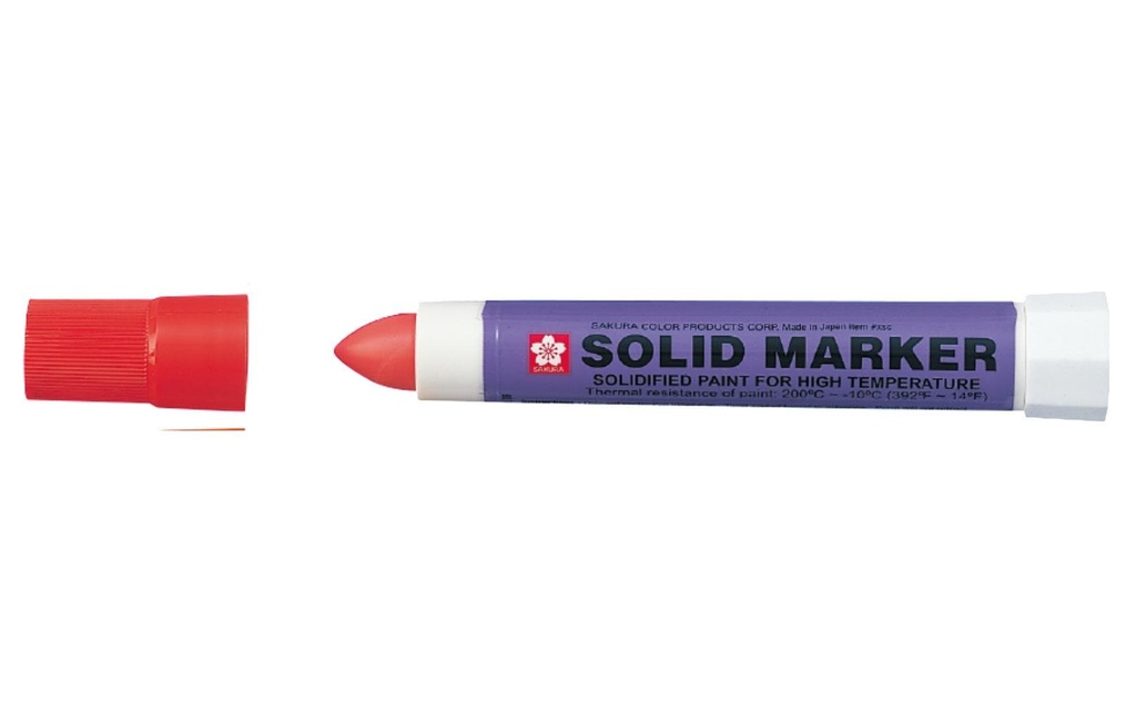Sakura Marqueur indélébile Solid Large, Rouge