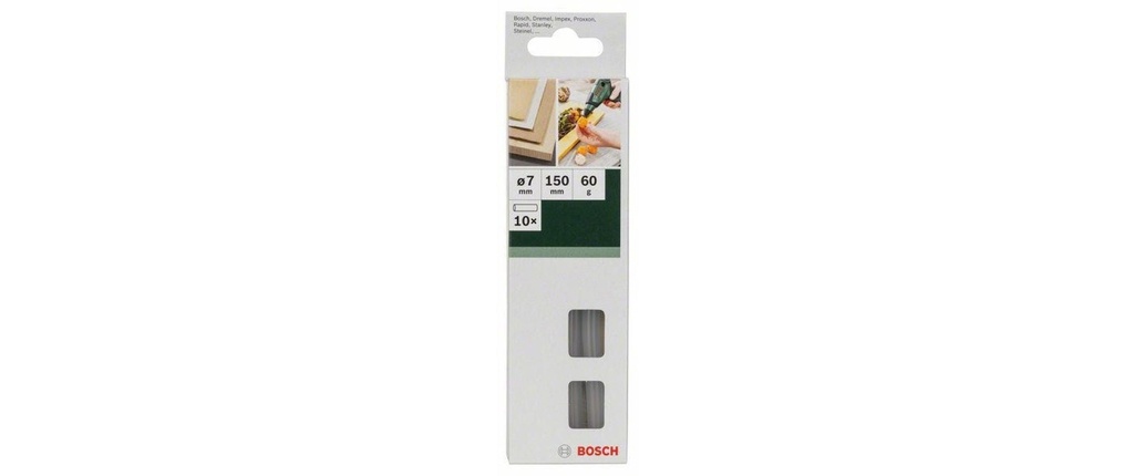 Bosch Bâtonnet de colle transparent pour GluePen
