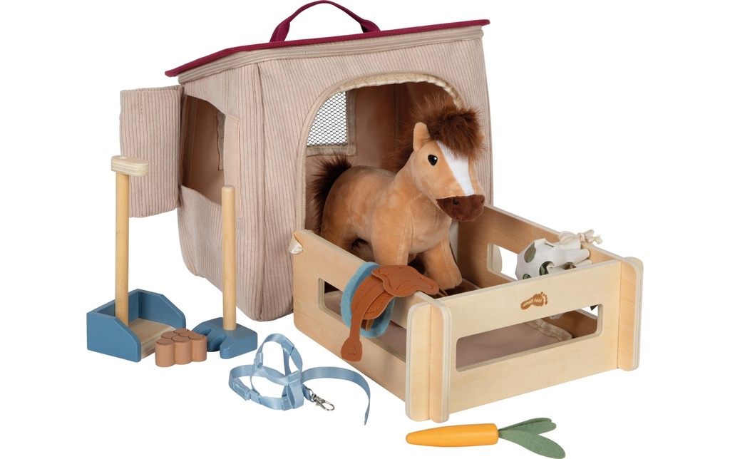 small foot Set de jeu Cheval avec écurie et accessoires