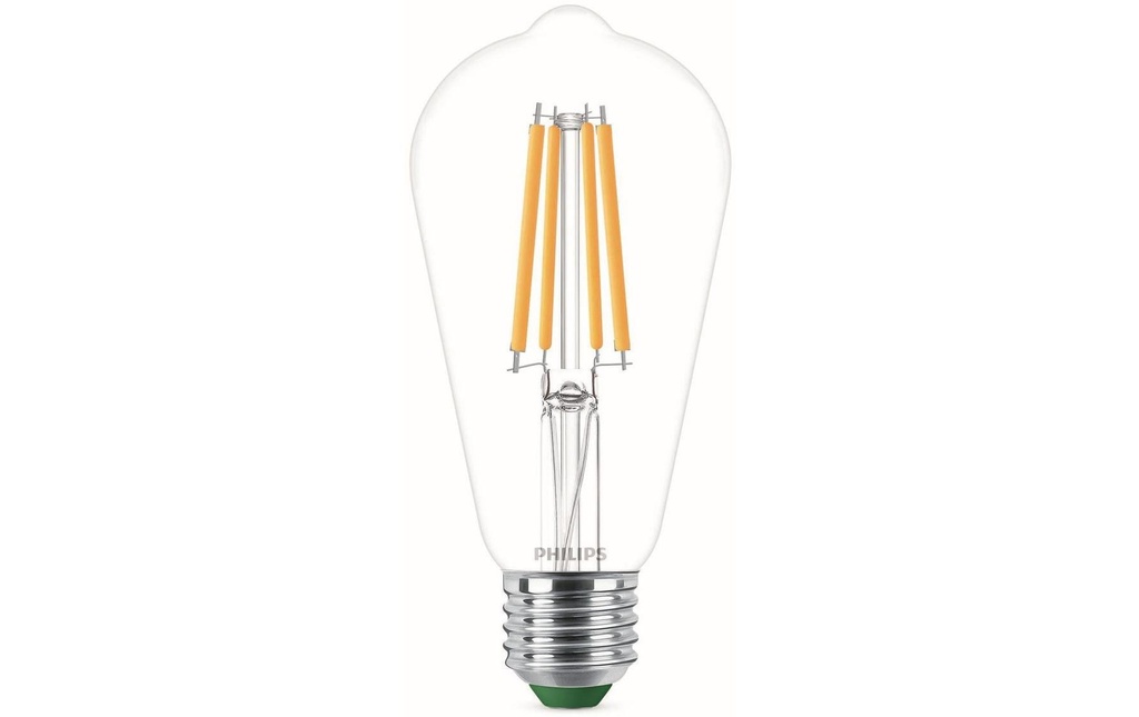 Philips Lampe E27 Edison LED, ultra-efficace, blanc chaud, remplacement de 60W