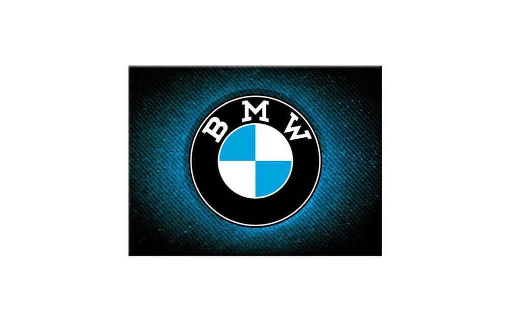 Nostalgic Art Aimant BMW – Logo Blue Shine 1 Pièce/s, Bleu/Noir/Blanc