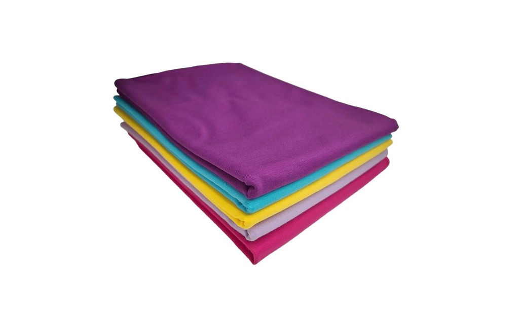 Stoffe Tissu Jersey uni arc-en-ciel 5 pièces, 5 x 0,5 m