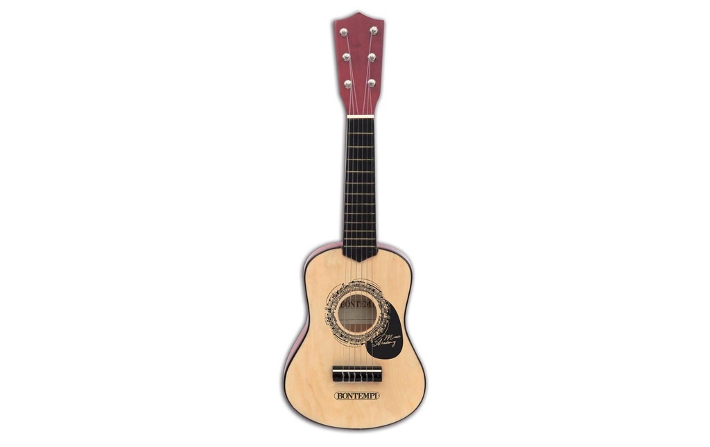 Bontempi Instrument de musique Guitare en bois 6 cordes