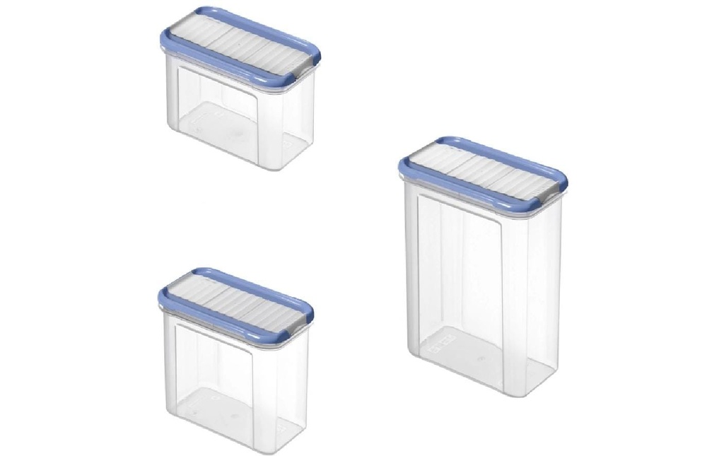 Rotho Set Premium boîtes 12 pcs. Domino 13 l, Transparent