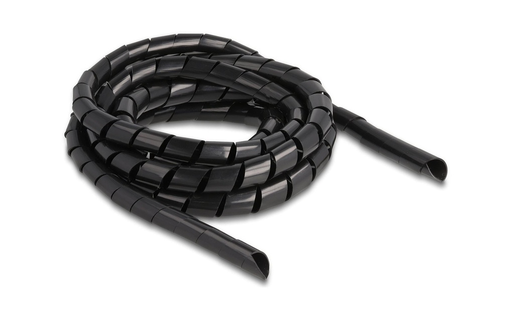 Delock Tuyau en spirale flexible 2 m x 14 mm Noir